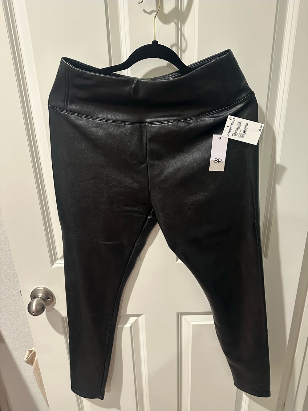 Nordstrom Black Faux Leather Leggings